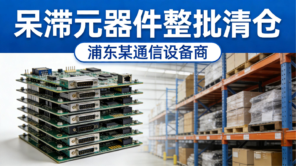 浦東某通信設(shè)備商——呆滯元器件整批清倉(cāng)